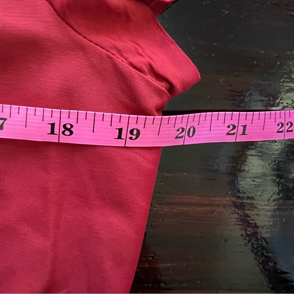 ‘S MaxMara Red Crew Neck Knee Length Party Dress.  Size 10 - Picture 9 of 15